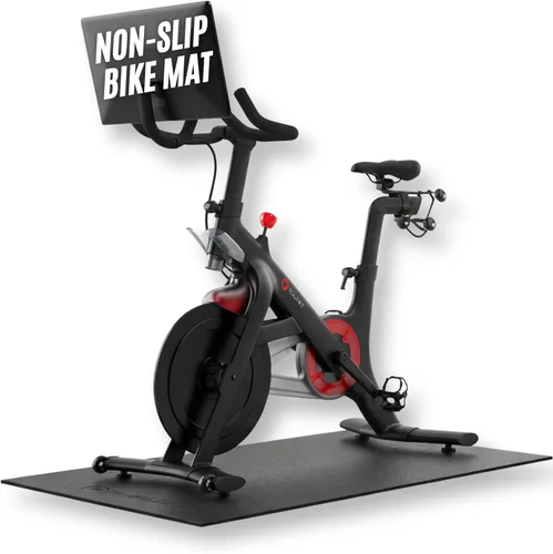 Powr Labs Alfombrilla de bicicleta compatible con Peloton, cinta de correr, equipo de ejercicio, elíptica, almohadilla para caminar, entrenadores de