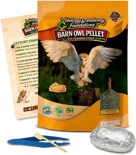 Miniatura 10 de NW Barn - Kit de disección de excrementos de búho (incluye instrumental e ilustraciones educativas)