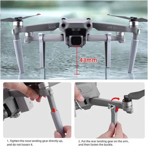 Miniatura 5 de Sistema Airdrop para D-JI AIR 2S/Air 2 Drone Propuesta de boda Dispositivo de entrega Dispensador Lanzador Remoto Caída Transporte Regalo