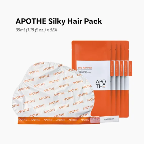 Miniatura 2 de APOTHE Paquete de cabello sedoso de 1.18 onzas líquidas (1.2 fl oz) x 5EA - Tratamiento hidratante intensivo para cabello seco y dañado