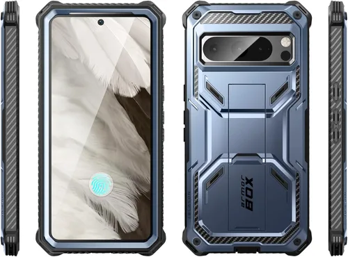 Miniatura 8 de i-Blason Funda para Google Pixel 8 Pro con protector de pantalla integrado [compatible con identificación de huellas dactilares] Funda protectora