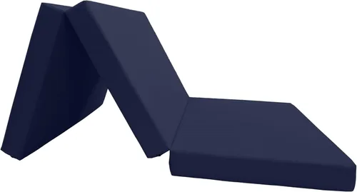 Miniatura 4 de Shikibuton Cama plegable en 3, espuma de alta densidad de 1.8 lbs, tamaño Twin, Full, Queen, colchones plegables. Azul marino