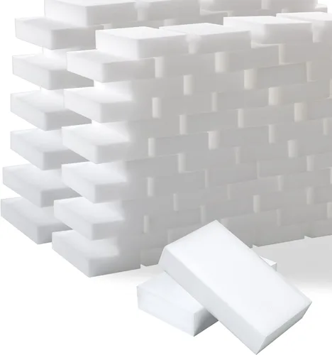 Miniatura 8 de Trendbox Paquete de 50 esponjas de melamina mágicas de limpieza en espuma de melamina a granel para platos, esponjas borradoras para limpieza