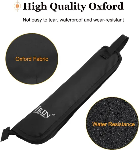 Miniatura 5 de Bolsa para baquetas, soporte para baquetas, percusión, bolsa de transporte, bolsa Oxford, regalo para baquetas, bateristas, principiantes en banda