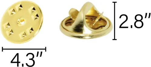 Miniatura 2 de Insignia de embrague de latón embragues embragues de repuesto (oro, 50 piezas)