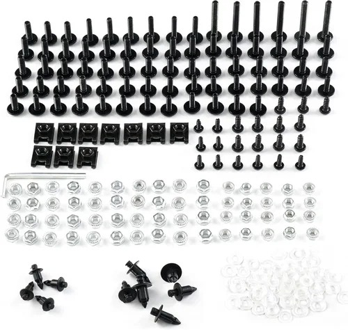 Kit de tornillos de motocicleta Tornillos de aluminio Clips Tuercas Kit de pernos para Suzuki Yamaha Honda Kawasaki ZX-10R ZX-6R R1 R6 CBR600RR