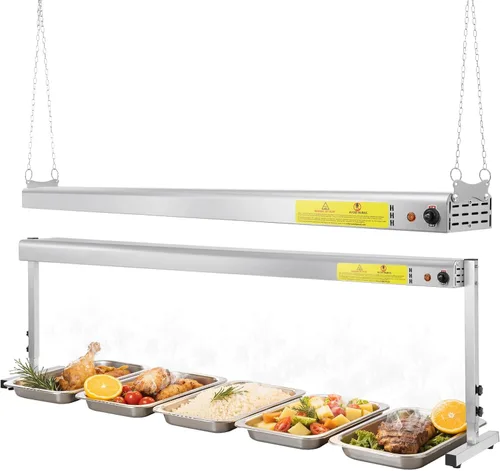 Miniatura 12 de Lámpara de calor de alimentos de 36 pulgadas, calentador de alimentos comercial de 1000 W, calentador de tiras eléctricas, lámpara de calefacción
