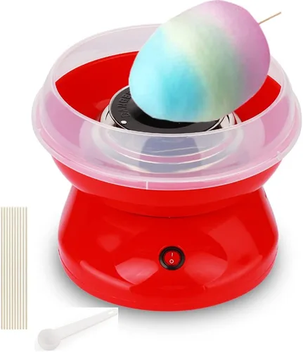 Nostalgia - Máquina de algodón de azúcar para niños, máquina portátil de algodón de azúcar con calefacción eléctrica eficiente de 450 W y placa a
