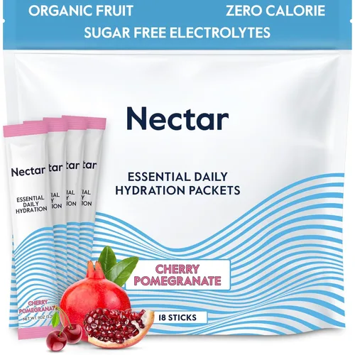Miniatura 8 de Nectar - Sobres de hidratación - Sobres de polvo de electrolitos - Sin azúcar ni calorías - Polvo de electrolitos líquidos de frutas orgánicas