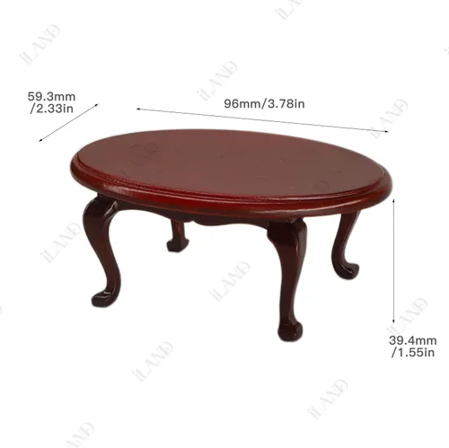 Miniatura 9 de iLAND Juego de muebles de casa de muñecas victoriana, muebles y accesorios para casa de muñecas, mini sofá de casa en miniatura con accesorios a