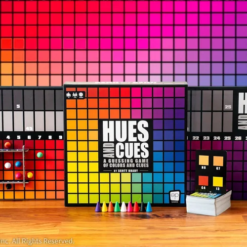 Miniatura 2 de HUES and CUES Juego de adivinanzas de colores vibrantes, perfecto para la noche de juegos en familia Conecta pistas y colores 480 cuadrados