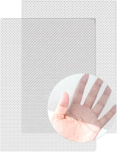 Miniatura 10 de 4 paquetes de malla metálica de 5 mallas de 10" x 14" (25cm x 36cm), malla de acero inoxidable 304 antióxido, malla de alambre resistente