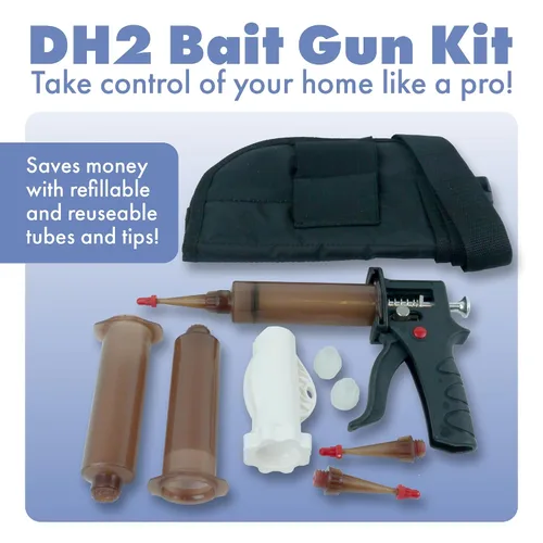 Miniatura 5 de DH2 - Juego de pistola aplicadora de gel – Herramienta de dispensación de precisión con 3 tubos recargables, puntas intercambiables, conectores