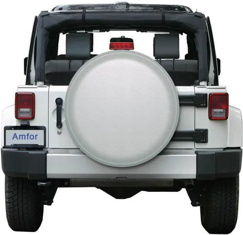 Miniatura 3 de Funda para neumático de repuesto de 22 pulgadas, ajuste universal para Jeep, remolque, vehículo recreativo, utilitario, camión, cubierta suave