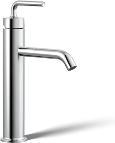 Kohler K-14410-4-BGD Purist - Grifo para lavabo de baño con manijas de palanca baja y boquilla baja, 14404-4A-CP