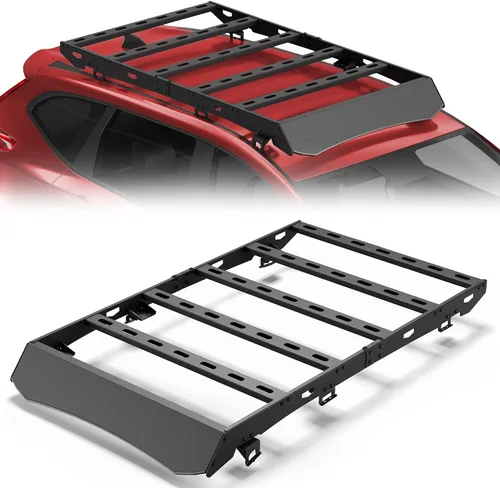 Miniatura 20 de Soporte de techo para Toyota 4Runner 2010-2024 5ª generación, cesta de carga de longitud completa resistente con barras transversales, estante