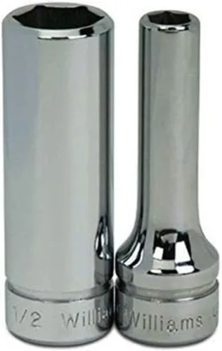 Miniatura 20 de Williams JHWBMD-624 SUPERTORQUE - Llave de vaso de 3/8 pulgadas, 6 puntos, profundidad métrica, tamaño 24mm, acabado cromado de alto brillo