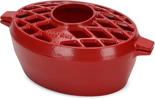 Miniatura 11 de G Good Gain Vaporizador de estufa de leña, humidificador de chimenea, humidificador de hierro fundido para estufa, acabado azul mate, resistente a