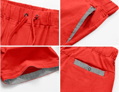 Miniatura 2 de Janmid Pantalones cortos casuales de lino para hombre