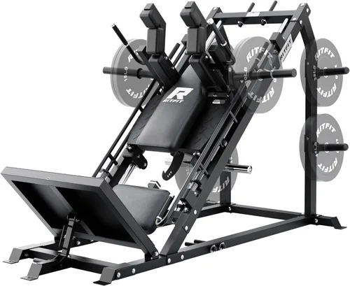 Miniatura 12 de RitFit Gazelle Pro - Máquina de prensa de piernas y sentadillas 3 en 1, máquina de prensa de piernas de acero de alta resistencia, capacidad de 2000