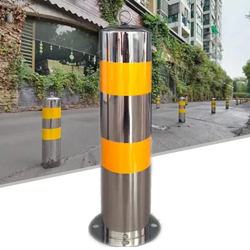 Miniatura 6 de 304 acero inoxidable bolardo de seguridad poste advertencia poste barricadas estacionamiento barrera entrada seguridad poste tráfico ballard poste