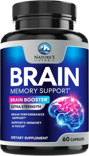 Suplemento de Memoria Cerebral - Nootrópicos de Fuerza 3X para Concentración, Claridad y Apoyo del Enfoque - Vitaminas Cognitivas para la Salud