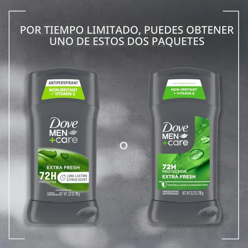 Miniatura 3 de Dove Men+Care - Desodorante antitranspirante en barra para hombres, 4 unidades, extra fresco, con protección contra el sudor y el olor de 72 horas