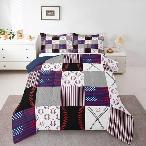 Miniatura 30 de Erosebridal Juego de edredón de zorro para niños, edredón de plumón de oso bosque, ciervo, para dormitorio de niños y niñas, juego de ropa de cama