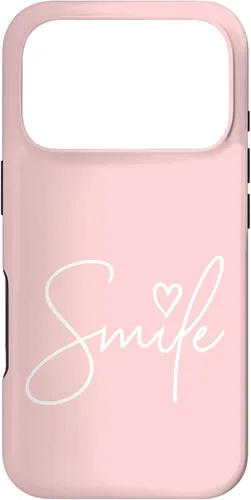 Miniatura 30 de Linda funda de sonrisa rosa claro para iPhone 17