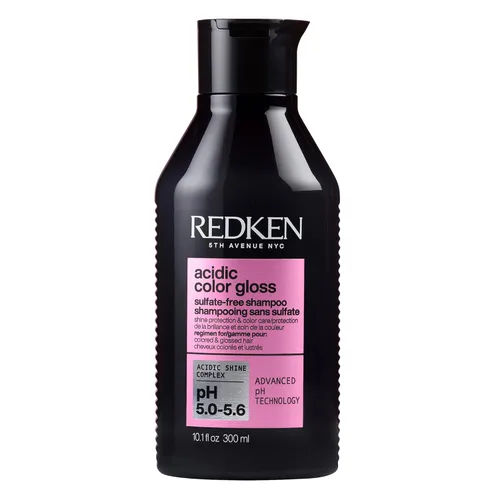 Redken Champú Acidic Color Gloss sin sulfatos para protección del color y brillo para ayudar a extender el color y el brillo para el cabello teñido
