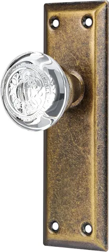 Miniatura 11 de Juego de cerradura de embutir ToPToToo para puerta interior, pomos de puerta de vidrio de cristal interior, reemplazo de perilla de puerta
