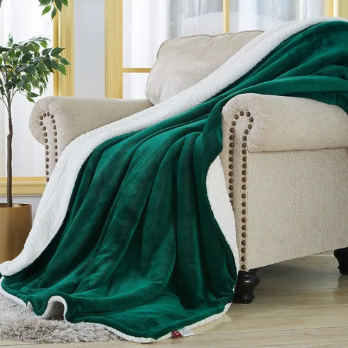 Miniatura 5 de SOCHOW - Manta Sherpa Verde