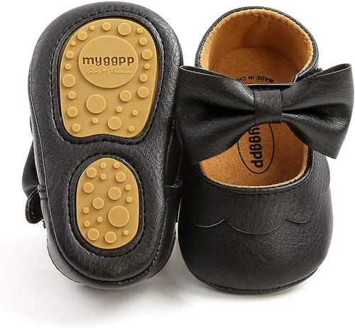CENCIRILY Zapatos planos Mary Jane para bebés y niñas, antideslizantes, suela suave, para antes de caminar, zapatos de vestir de boda