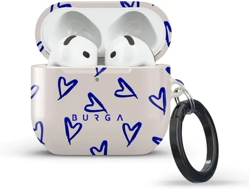 Miniatura 14 de Burga Funda rígida para Airpod compatible con Apple Airpods 4, estuche de carga, patrón minimalista de lunares - Funda protectora de plástico duro