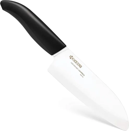Miniatura 2 de Cuchillo Santoku de la marca Kyocera Advanced Ceramic y de la serie Revolution con 5 1/2 pulgadas, hoja blanca, Blanco