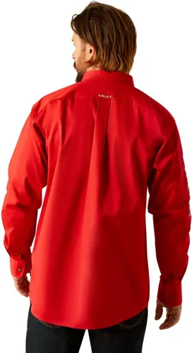 Miniatura 90 de Ariat Camisa de sarga con logotipo del equipo para hombre