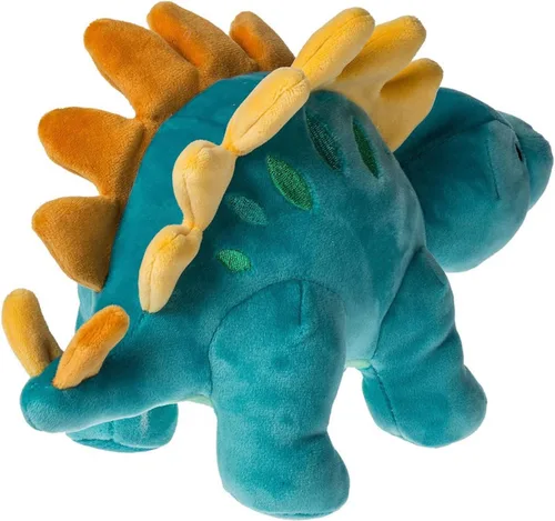 Miniatura 3 de Mary Meyer - Peluche de animal suave como almohada, juguete de 10 pulgadas, dinosaurio estegosaurio azul