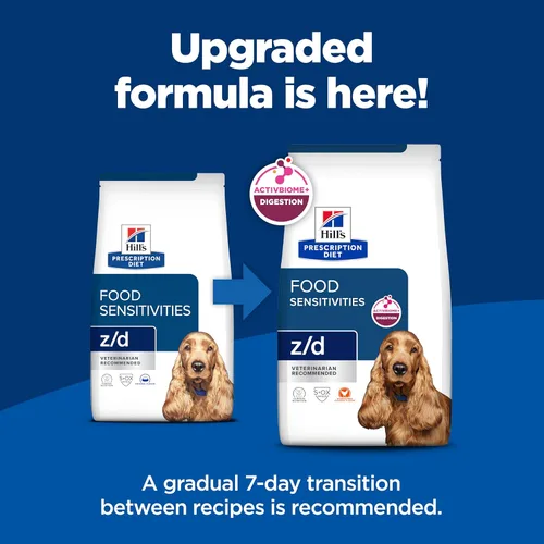 Miniatura 2 de Alimento seco para perros Prescription Diet z/d de Hill's para sensibilidades cutáneas/alimentarias hidrolizadas, dieta veterinaria, bolsa de 25 lb