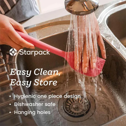 Miniatura 3 de Starpack - Espátula de silicona 'Scrape & Stir' (8 pulgadas) – Juego de espátulas resistentes al calor 600°F – Espátulas de cocina de grado
