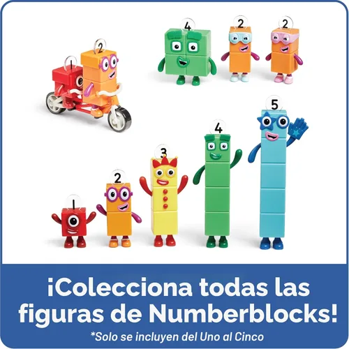 Miniatura 6 de hand2mind Numberblocks Friends Uno a Cinco, Set de Figuras de Acción, Figuras de Juguete y Sets de Juego, Pequeñas Figurillas para Niños, Bloques