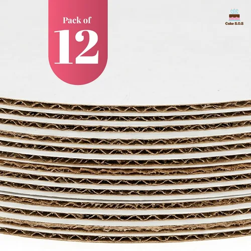 Miniatura 8 de Tablero redondo blanco de 14 pulgadas, encerado, a prueba de grasa, desechable, base corrugada, cartón, paquete de 12