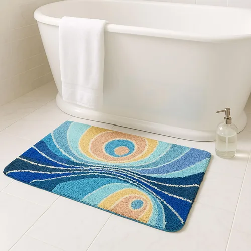 Miniatura 4 de Milky Way - Tapete de baño suave, absorbente de agua, antideslizante, lavable a máquina