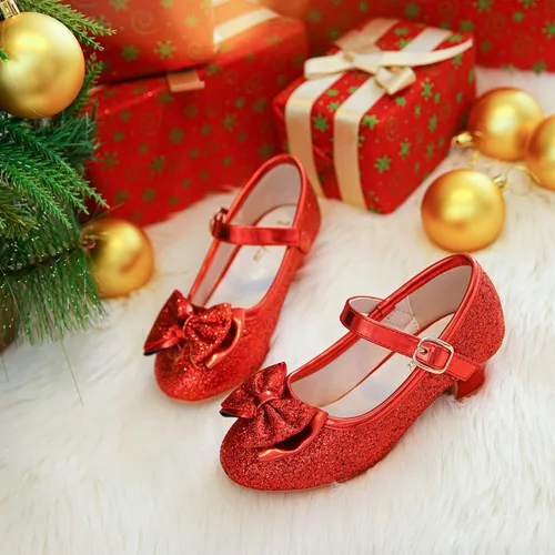 Miniatura 3 de Walofou Zapatos de vestir para niñas de flores, zapatos de tacón para fiesta de boda, zapatos planos de princesa Mary Jane para niños pequeños