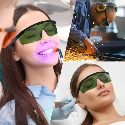 Miniatura 4 de Gafas de seguridad láser sobre gafas, IPL 200nm-2000nm gafas de protección ocular para soldadura láser depilación grabado