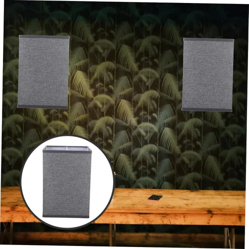 Miniatura 5 de Angoily Cubierta de pantalla de lino para lámpara de mesa y de pie, diseño rectangular extraíble, fácil instalación para decoración e iluminación