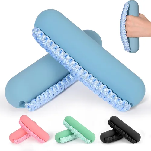Miniatura 12 de Hikeen - Juego de pesas de mano para mujeres y hombres, mancuernas suaves de 2 (1lb, 2lbs o 3lbs), peso para caminar con correa para manos