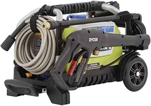 Miniatura 3 de RYOBI RY1419MTVNM 1900 PSI 1.2 GPM Lavadora a presión eléctrica con ruedas para agua fría (RENOVADA)