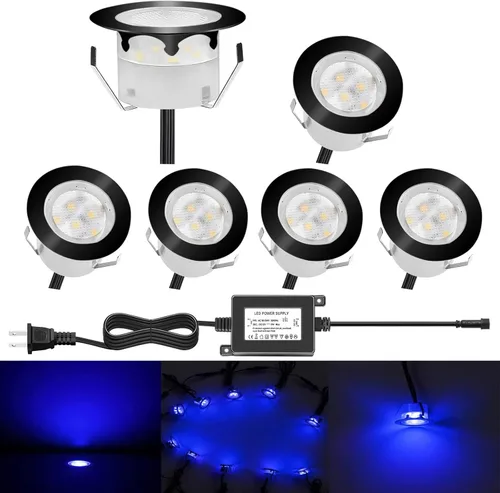Miniatura 13 de lámpara LED decorativa de bajo voltaje de 1 vatio, impermeable, para exteriores, patio, jardín, escaleras Blanco cálido