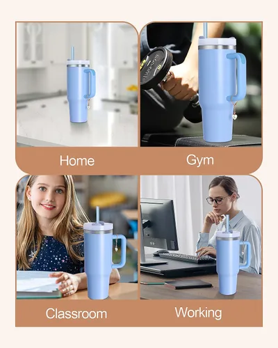Miniatura 7 de Accesorios para Stanley Cup, con nombre de identificación y asa para vaso Stanley/Simple Moderno, Dijes de identificación inicial