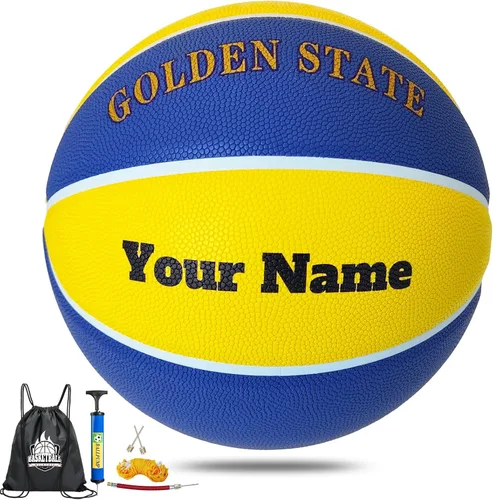 Miniatura 7 de Balones de baloncesto personalizables, personaliza el nombre, logotipo, texto, fotos en baloncesto, tamaño oficial 7 (29.5 pulgadas), regalos